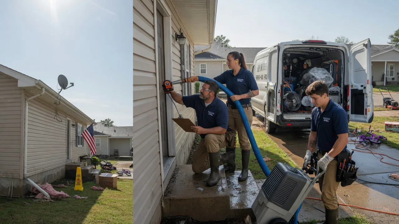 Ceiling Water Damage Restoration in Teague, TX near me